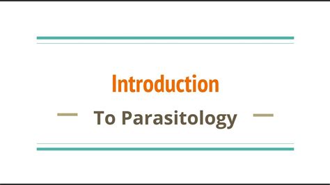 Introduction To Parasitology Microbiology Youtube