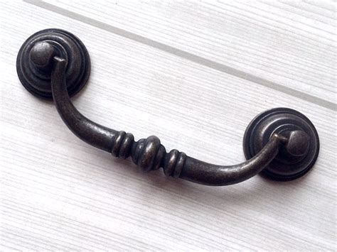 4 1 4 Drop Bail Drawer Pull Handles Knob Retro Antique Etsy