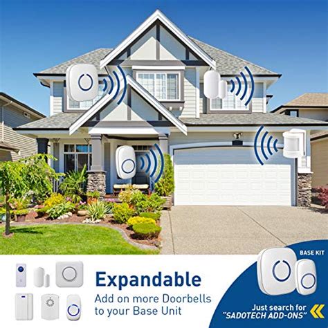 Wireless Doorbell by SadoTech - Waterproof Door Bells & Chimes Wireless Kit,1000-ft Range,52 ...