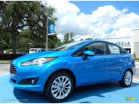 2014 Blue Candy Ford Fiesta Se Sedan 83469465 Car