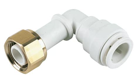 Jg Speedfit Plastic Push Fit Angled Tap Connector 15mm X 1 2 Screwfix