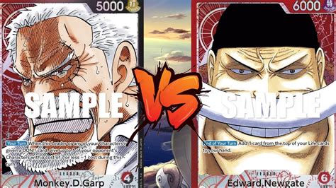 Garp R B Vs Whitebeard One Piece Tcg Op Tournament Gameplay Youtube