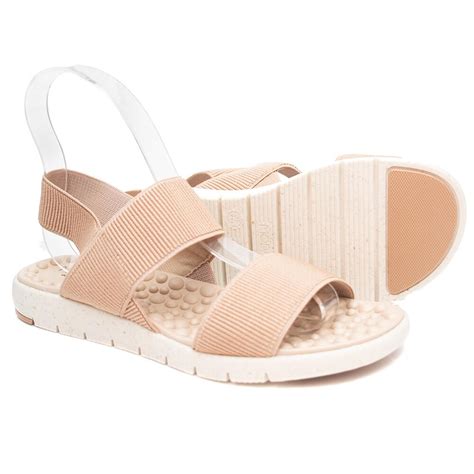 Comprar Sand Lia Modare El Stico Canelado Nude Baixa Loja De Cal Ados Femininos Loja Pattini