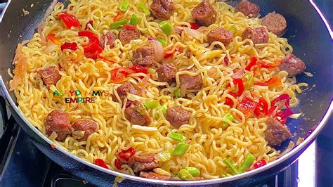 How To Cook Indomie Noodles With Sausage Homemade Take Out Food Near