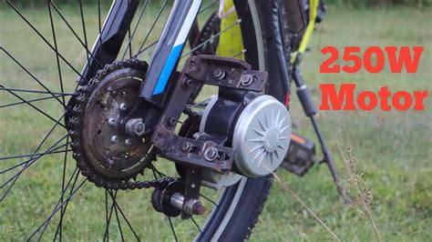 How To Make Electric Bike Using 250w Dc Motor Youtube