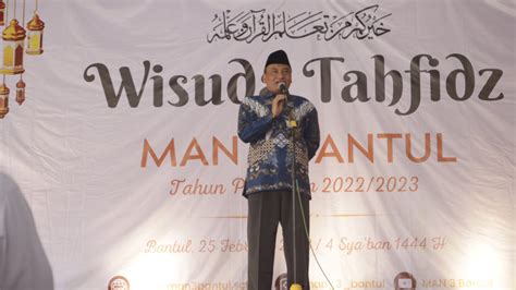 Cetak Generasi Qurani Man Bantul Gelar Wisuda Tahfidz