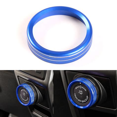 Bbq Fuka 1pcs New Black Blue Red Car Aluminum Alloy Trailer Switch Ring