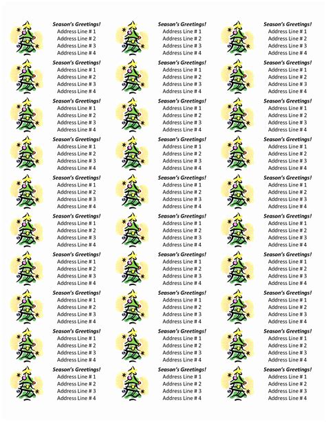 50 Avery Christmas Label Templates 5160