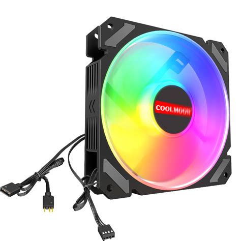 Coolmoon Quiet Moon Argb Cooling Fan Mm Black Hyperpcbh