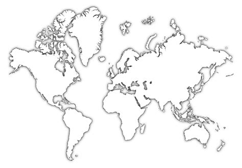 Printable Blank World Map: Explore the Globe Your Way