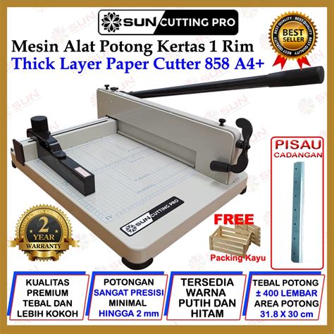 Jual Alat Pemotong Kertas 1 Rim A4 Mesin Thick Layer Paper Cutter A4