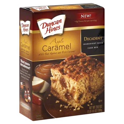 Duncan Hines Decadent Apple Caramel Cake Mix Shop Baking Mixes At H E B