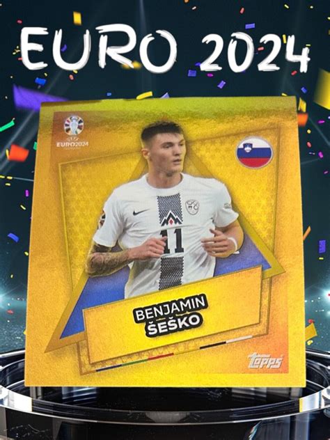 Topps UEFA Euro 2024 Germany Fußball Sticker Nr SVN SP Benjamin Sesko