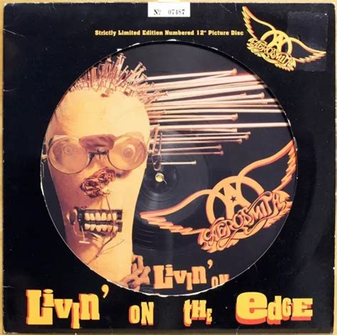 Lp Aerosmith Livin On The Edge Picture Numerado Mercadolivre