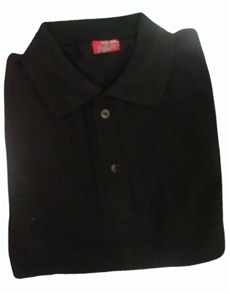 Cotton Men Black Plain Polo T Shirt At Rs 350 In Faridabad Id 2852617746712