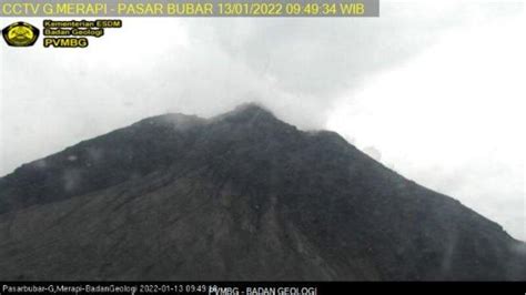 Update Gunung Merapi Januari Keluarkan Kali Guguran Lava