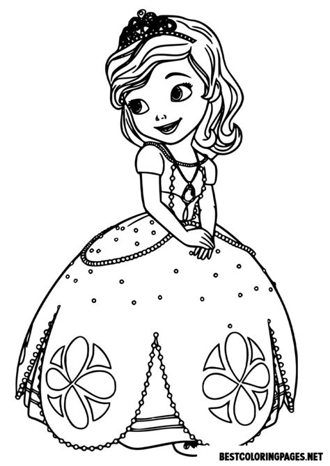 Sofia The First Coloring Pages Free Printable Coloring Pages