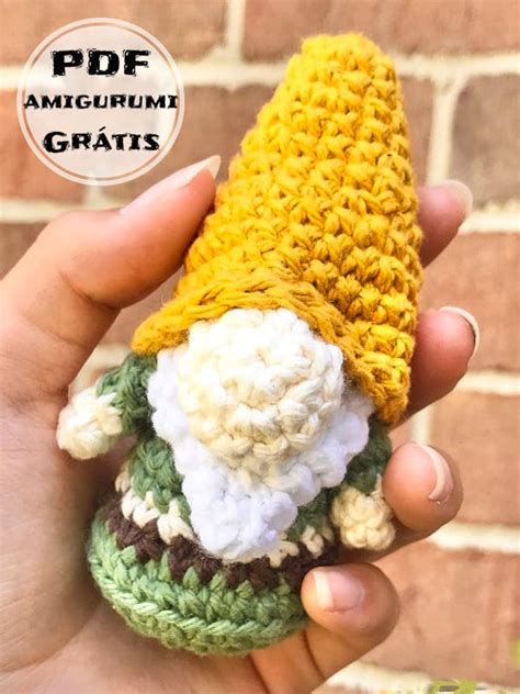 Gnomo Amigurumi Natal Receita de PDF Grátis