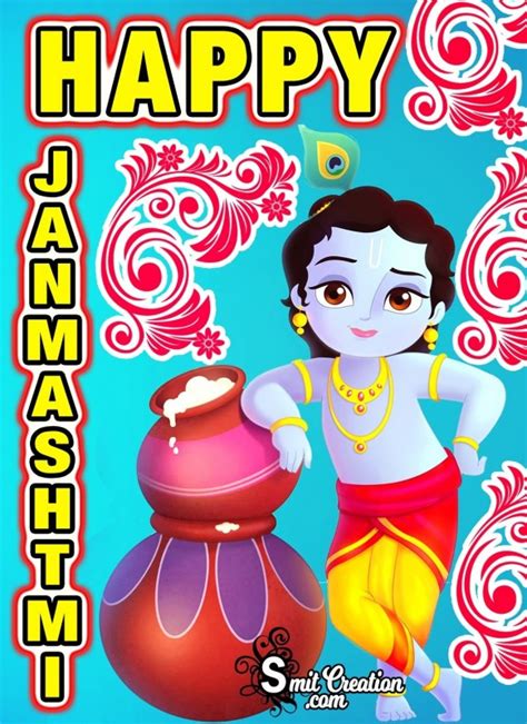 Happy Janmashtami Cute Krishna Picture