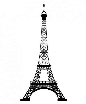 Eiffel Tower Outline - ClipArt Best