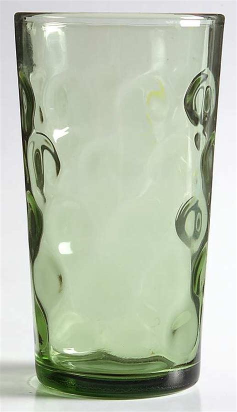 Eldorado Avocado Green Oz Flat Tumbler By Hazel Atlas