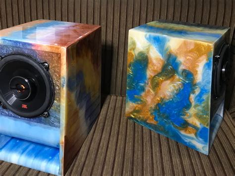 Speaker With Epoxy Resin In Diy Epoxy Speaker Epoxy Resin