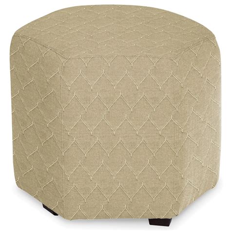 Craftmaster 043200 043200 Du Jour 10 Accent Hexagon Ottoman Dunk