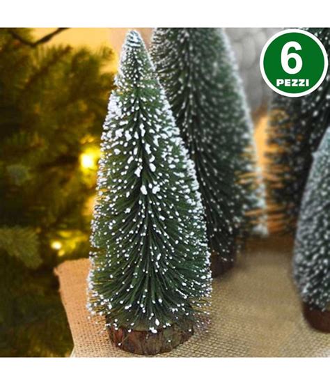 Set Alberelli Innevati Mini Albero Natale Cm Decorazioni Natalizi