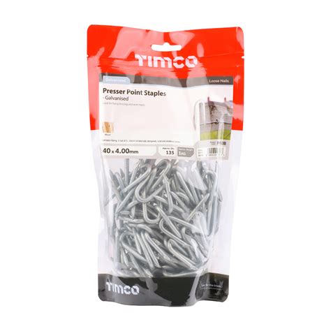 Timco Presser Point Staples Galvanised