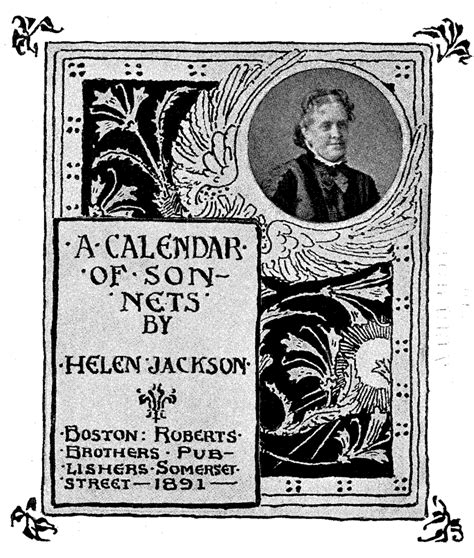 Calendar Of Sonnets By Helen Hunt Jackson Excellence In Literature By