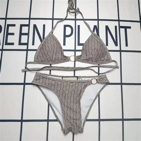 Conjunto De Bikini De Retazos Para Mujer Traje De Baño De Cintura Alta