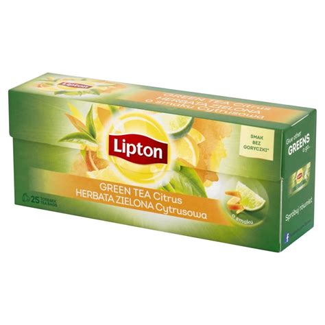 Herbata Lipton Herbata Zielona Cytrusowa 25tb Lipton Herbaty