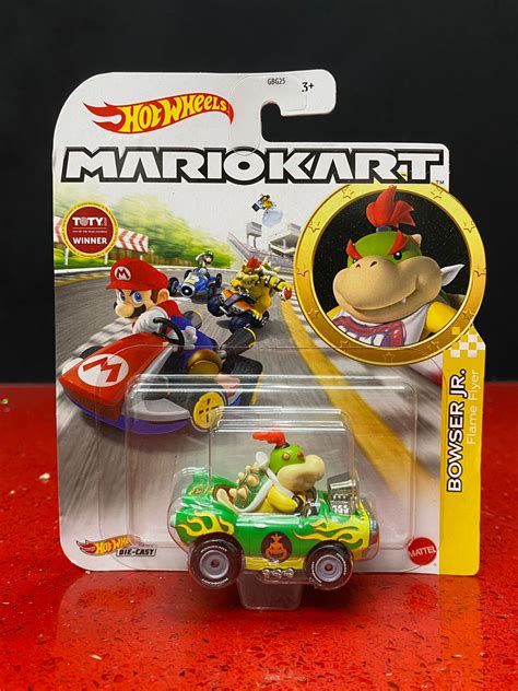 Hot Wheels Mario Kart BOWSER JR Flame Flyer GameStation