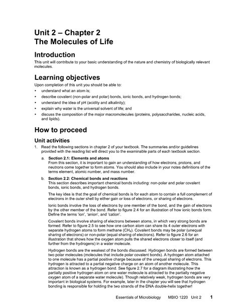 Unit Th Ed Hand Notes Essentials Of Microbiology Mbio Unit