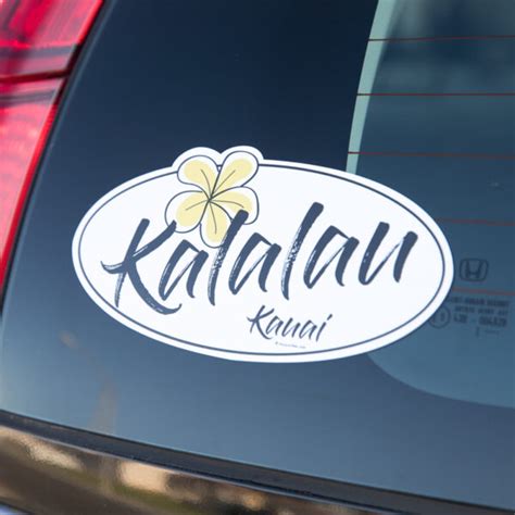 Kalalau Trail Decal Flower Design Kalalau Trail