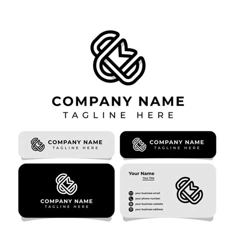 Lettre CB Monogram Logo adapté à toute entreprise avec les initiales