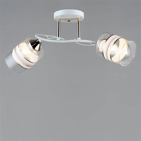 Люстра потолочная Light House SRS-19072/2 WT+FGD белая + золото, плафон ...