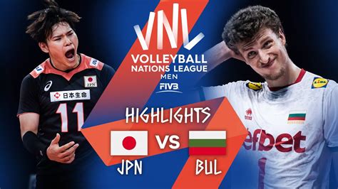 Jpn Vs Bul Highlights Week Men S Vnl Vcp Volleyball