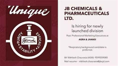 jb chemical pharmaceuticals  walk  interview