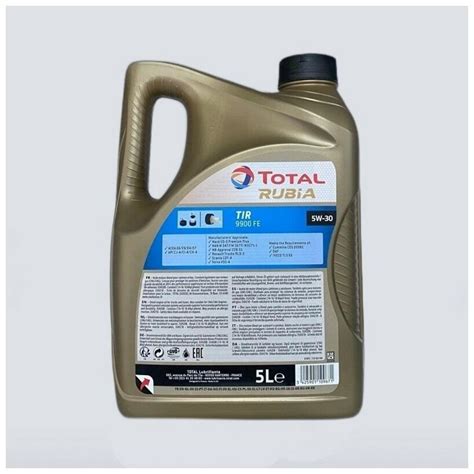 Синтетическое моторное масло TOTAL Rubia TIR 9900 FE 5W30, 20 л ...