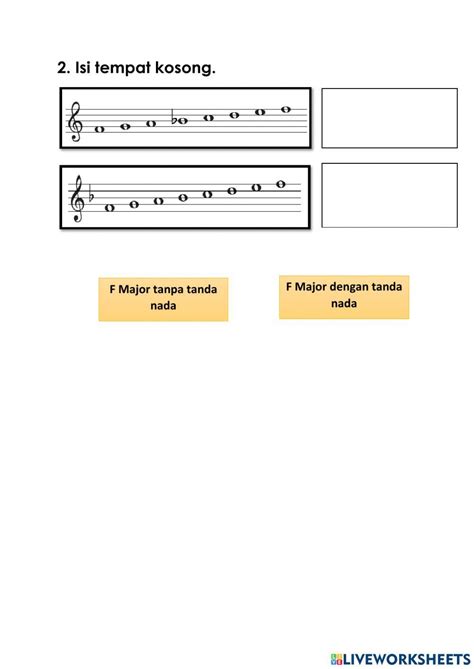 Pendidikan Muzik Online Pdf Exercise Live Worksheets