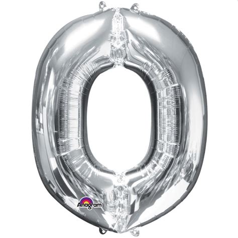 16 Letter O Silver Air Fill Mylar Balloon Balloon Warehouse