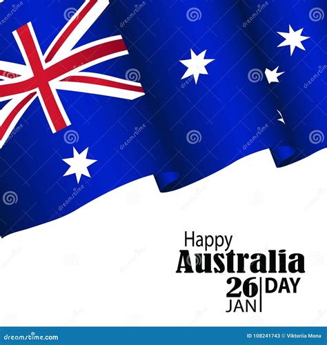 Australia Day. National Flag Stock Vector - Illustration of design ...