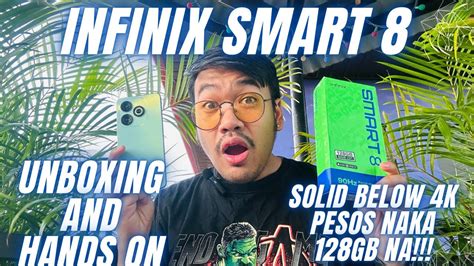 INFINIX SMART 8 Unboxing And Hands On SOLID BUDGET PHONE NGAYONG ITO