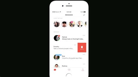 Tinder Like Dating Mobile App Ux Ui Design Youtube