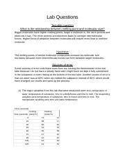 Chem Lab Lauric Acid Lab Questions Testable Question What Is The