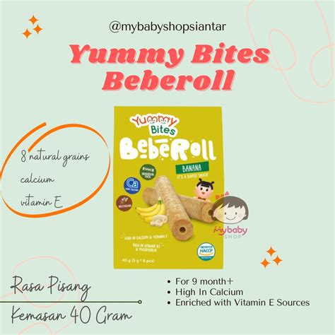 Jual Yummy Bites Beberoll Gr Snack Bayi Bebe Roll Mulai Dari Bulan