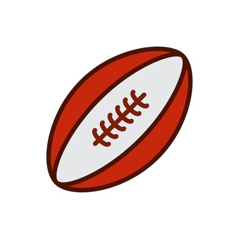 Premium Vector Rugby Ball Icon Vector Logo Design Template