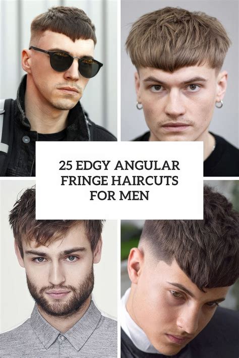 Edgy Angular Fringe Haircuts For Men Styleoholic