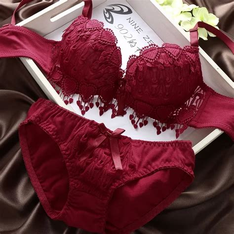 Women Underwear Solid Sexy Lingerie Corset Push Up Bra Set Girl Floral